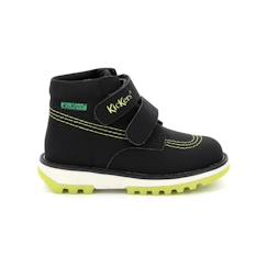 Chaussures-Chaussures garçon 23-38-KICKERS Bottillons Kickfun Jaune/noir