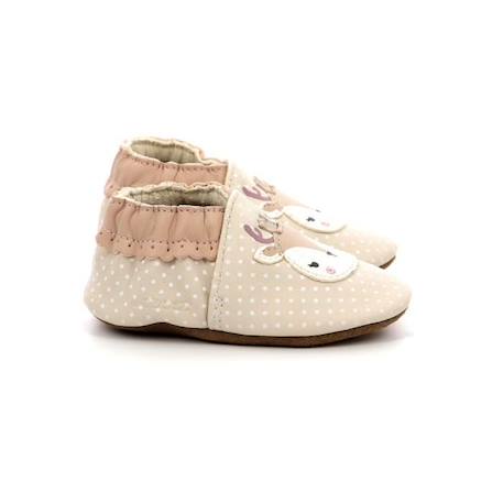 ROBEEZ Chaussons Fancy Snow beige BEIGE 1 - vertbaudet enfant 