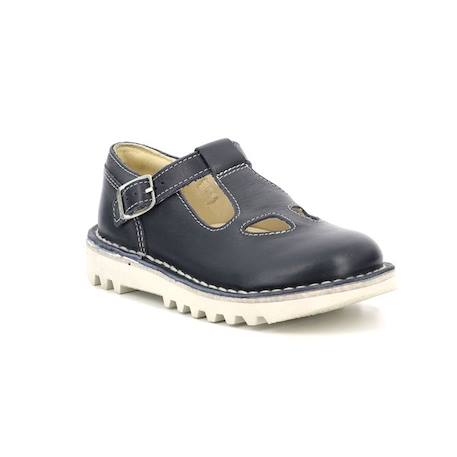 KICKERS Salomés Kick Mary Jane marine BLANC+JAUNE+ROSE 2 - vertbaudet enfant 