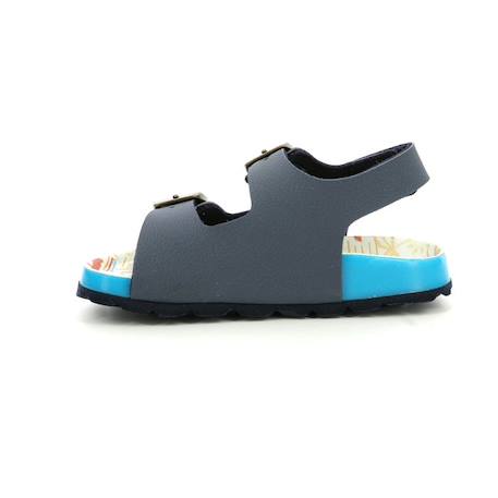 KICKERS Sandales Sunyva marine BLEU+GRIS 4 - vertbaudet enfant 