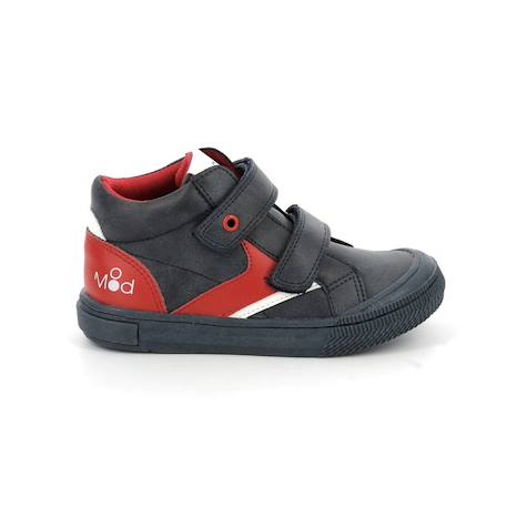 MOD 8 Baskets hautes Tifun gris GRIS+GRIS+NOIR+NOIR 1 - vertbaudet enfant 