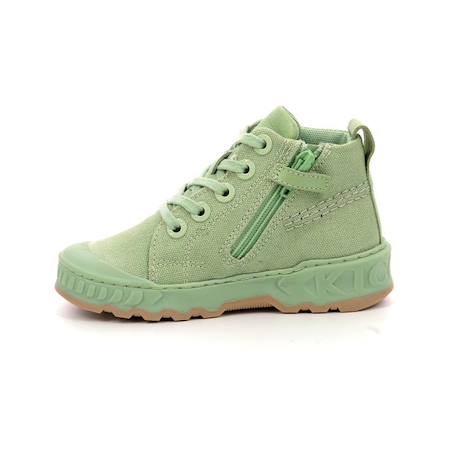 KICKERS Baskets hautes Kickrup BEIGE+VERT+VIOLET 8 - vertbaudet enfant 