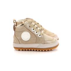 Chaussures-Chaussures fille 23-38-Baskets, tennis-ROBEEZ Baskets hautes Migo or