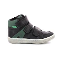 Chaussures-Chaussures garçon 23-38-KICKERS Baskets hautes Lohan marine