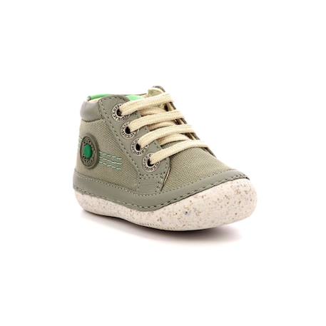 KICKERS Bottillons Sonistreet kaki BLEU+ROUGE+VERT+VERT 10 - vertbaudet enfant 