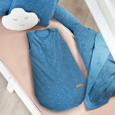 Turbulette Respirante ROBA - Seashells - Gigoteuse sans Manches - Coton Oeko-Tex® - Motif Pois en Relief - Bleu Indigo BLEU 2 - vertbaudet enfant 