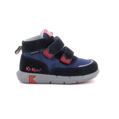 KICKERS Baskets hautes Junibo Rouge/marine BLEU 1 - vertbaudet enfant 