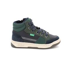 Chaussures-Chaussures garçon 23-38-Baskets, tennis-KICKERS Baskets hautes Kickosta marine