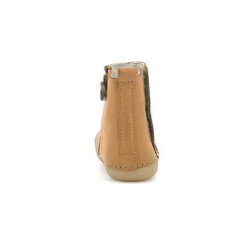 KICKERS Boots Socool camel BLEU+JAUNE 7 - vertbaudet enfant 