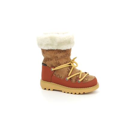 KICKERS Boots Kickneosnow Kid camel MARRON 2 - vertbaudet enfant 