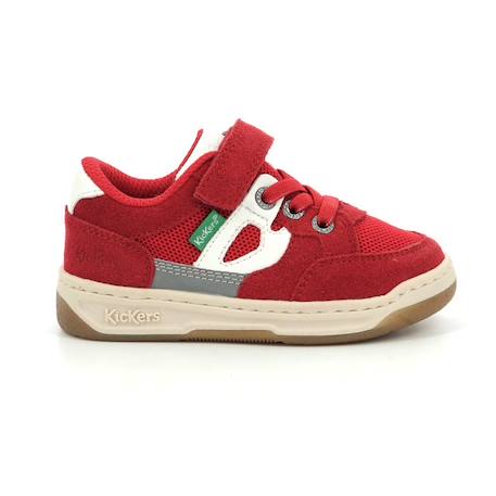 KICKERS Baskets basses Kikouak marine BLEU+ROUGE 5 - vertbaudet enfant 