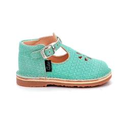 Chaussures-Chaussures fille 23-38-Ballerines, babies-ASTER Salomés Bimbo-2 vert