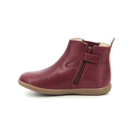 KICKERS Boots Vermillon bordeaux ROUGE 4 - vertbaudet enfant 