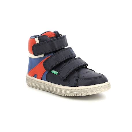 Baskets Kickers Lohan BLEU+BLEU+BLEU+GRIS 2 - vertbaudet enfant 