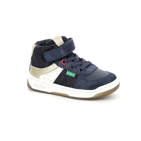 KICKERS Baskets hautes Kickalien marine BEIGE+BLEU 6 - vertbaudet enfant 