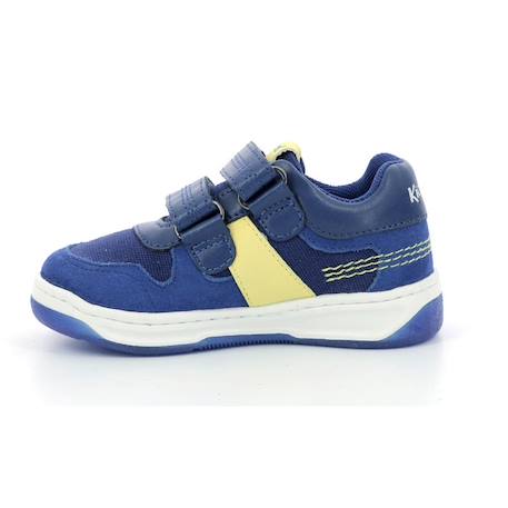 KICKERS Baskets basses Kalido marine BLEU+ORANGE 4 - vertbaudet enfant 