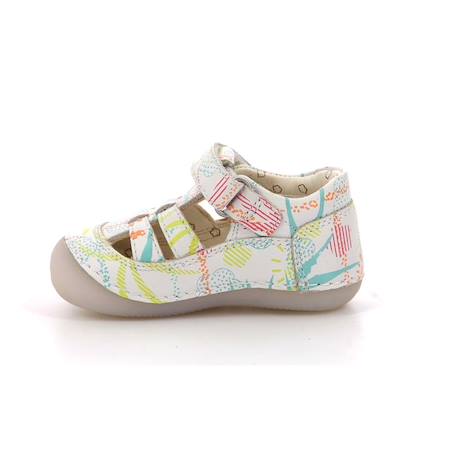 KICKERS Salomés Sushy BLANC+BLEU 4 - vertbaudet enfant 