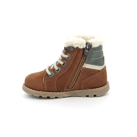 KICKERS Bottillons Nonotain camel MARRON 4 - vertbaudet enfant 