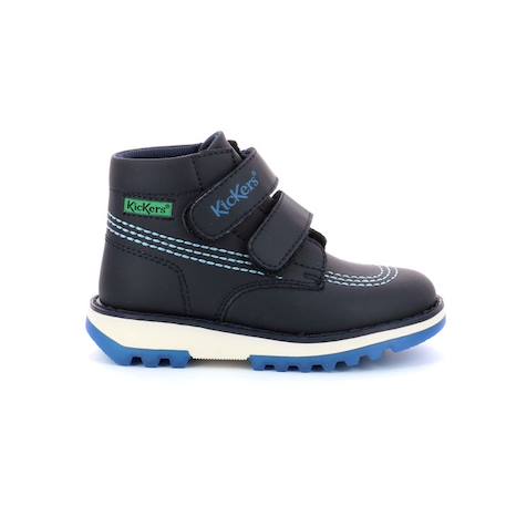 KICKERS Bottillons Kickfun marine BLEU+NOIR 1 - vertbaudet enfant 