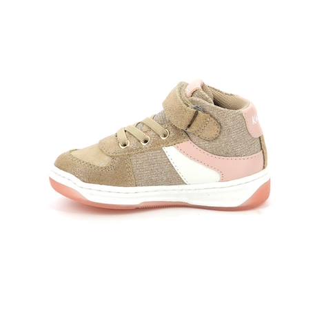 KICKERS Baskets hautes Kickalien beige BEIGE+BLEU 4 - vertbaudet enfant 