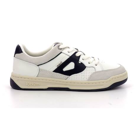 KICKERS Baskets basses Kikouak Jr marine BLANC+BLANC+BLANC+BLANC+BLEU+NOIR 1 - vertbaudet enfant 