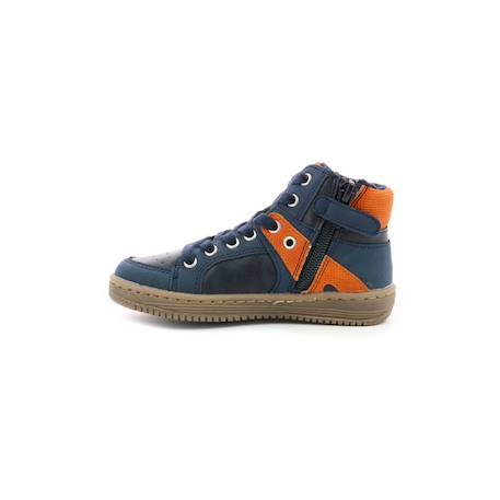 KICKERS Baskets hautes Lowell marine BLEU+NOIR 4 - vertbaudet enfant 