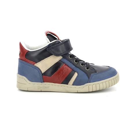 KICKERS Baskets hautes Wincky Cdt bleu BLEU+MARRON 1 - vertbaudet enfant 