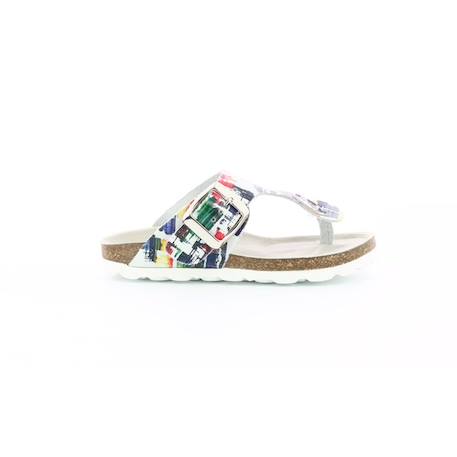 KICKERS Mules Summeriza multicolor BLANC 1 - vertbaudet enfant 