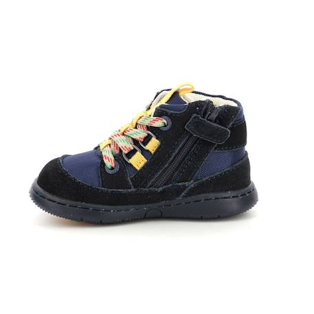 KICKERS Bottillons Kickbubblo bleu BLANC+BLEU+NOIR 8 - vertbaudet enfant 