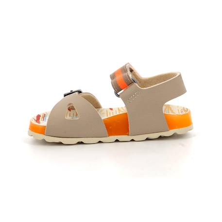 KICKERS Sandales Sostreet argent BEIGE+BLANC+BLANC 4 - vertbaudet enfant 