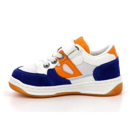 KICKERS Baskets basses Kikouak blanc BLANC+ORANGE 8 - vertbaudet enfant 