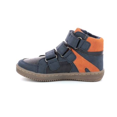 KICKERS Baskets hautes Lohan marine BLEU+NOIR 4 - vertbaudet enfant 