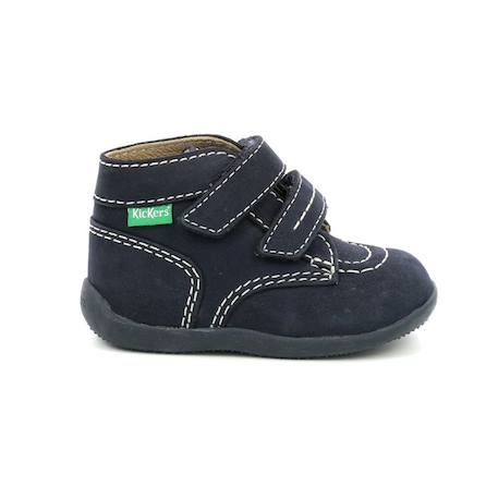 KICKERS Bottillons Bonkro-2 marine BLEU+ROSE 1 - vertbaudet enfant 