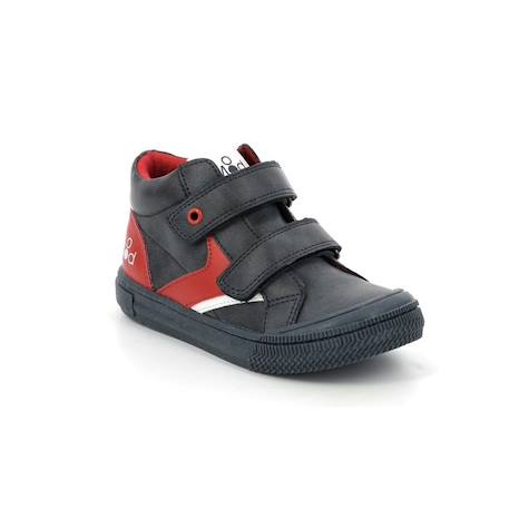 MOD 8 Baskets hautes Tifun Rouge/gris GRIS+GRIS+NOIR+NOIR 2 - vertbaudet enfant 