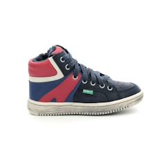 Chaussures-KICKERS Baskets hautes Lowell bleu