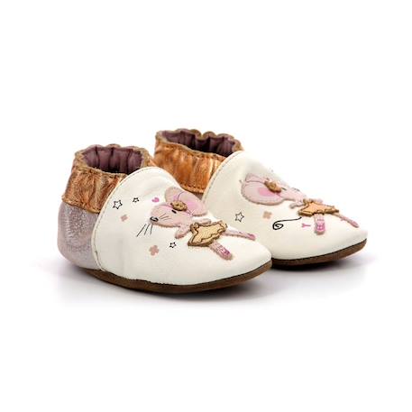 ROBEEZ Chaussons Dancing Mouse BLANC 2 - vertbaudet enfant 