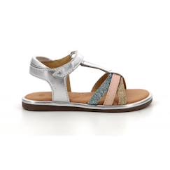 Chaussures-Chaussures fille 23-38-Sandales-MOD 8 Sandales Paradis argent