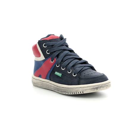 KICKERS Baskets hautes Lowell bleu BLEU 2 - vertbaudet enfant 