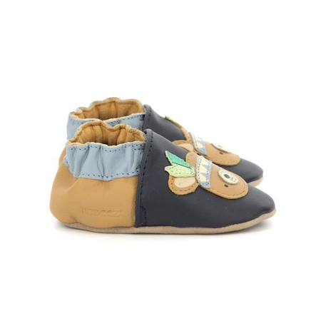 ROBEEZ Chaussons Forest Game marine BLEU 1 - vertbaudet enfant 