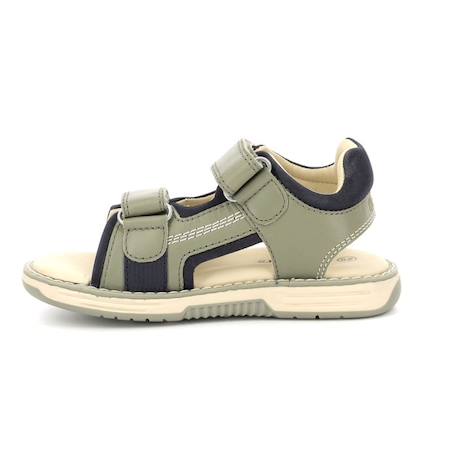 KICKERS Sandales Kickgalacxo camel BLEU+VERT 8 - vertbaudet enfant 