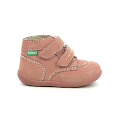 Chaussures-Chaussures fille 23-38-Boots, bottines-KICKERS Bottillons Bonkro-2 rose