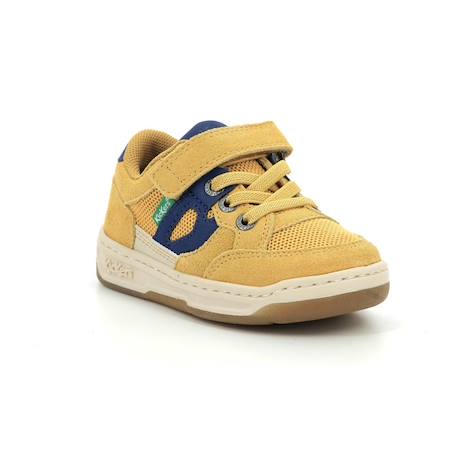 KICKERS Baskets basses Kikouak camel BLANC 2 - vertbaudet enfant 