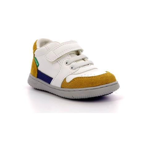 KICKERS Baskets basses Kickbuvar blanc BLANC 2 - vertbaudet enfant 