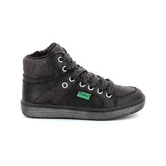 KICKERS Baskets hautes Lowell noir  - vertbaudet enfant