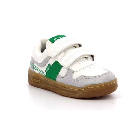 KICKERS Baskets basses Kalido Vert/blanc BLANC+BLANC+BLANC 10 - vertbaudet enfant 