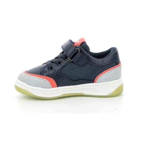 KICKERS Baskets basses Kouic Orange/marine BLANC 4 - vertbaudet enfant 