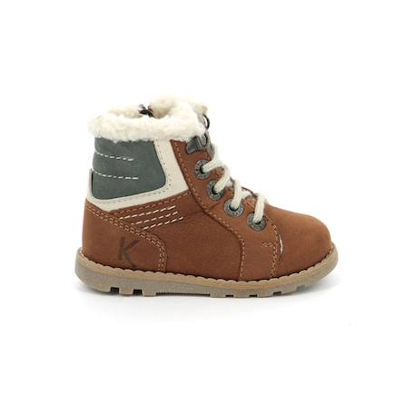 KICKERS Bottillons Nonotain camel MARRON 1 - vertbaudet enfant 