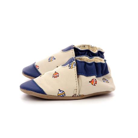 ROBEEZ Chaussons Neonfish beige BEIGE 4 - vertbaudet enfant 