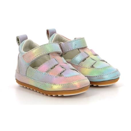 ROBEEZ Salomés Miniz multicolor BLANC 2 - vertbaudet enfant 