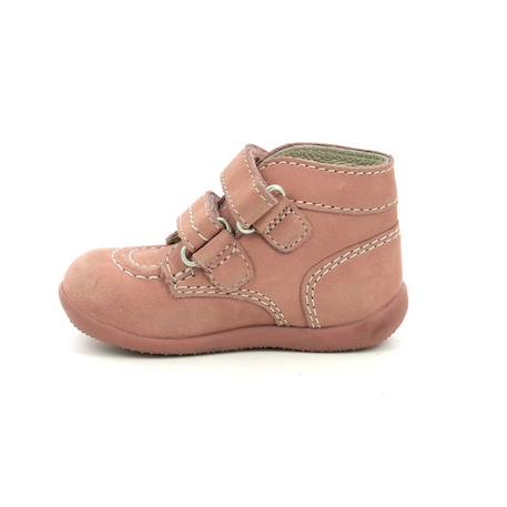 KICKERS Bottillons Bonkro-2 marine BLEU+ROSE 8 - vertbaudet enfant 